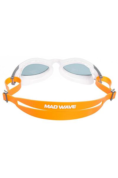 Mad Wave Flame Ii Swimming Goggles, One Size, Argent