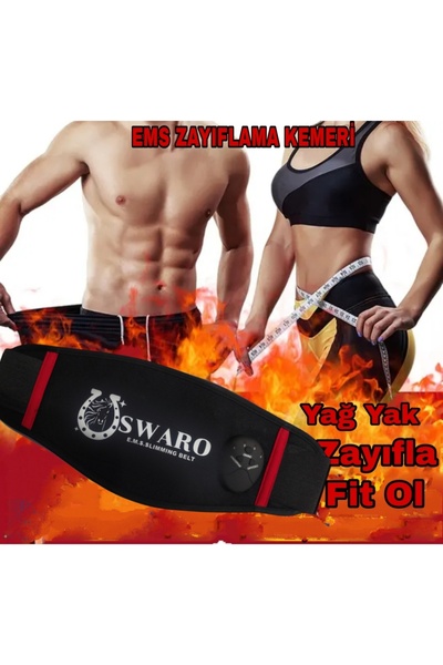 SWARO Masaj Egzersiz Kemeri Titreşimli Yardımcı Göbek Eritme Cihazı