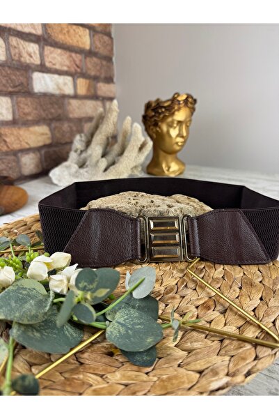 SEDEF TAKI Gold tokalı lastikli kemer