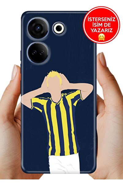 TECNO Camon 20 (CK6n) Kılıf Desenli Baskılı TR-Üretim Kapak Silikon Sarı Laci...