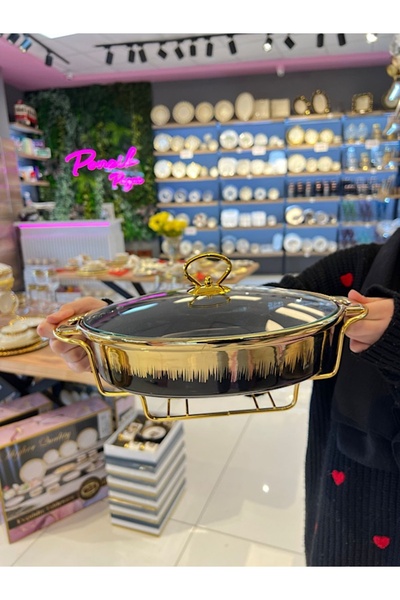 PONCİKPAZAR 32 cm Oval Sunum Tenceresi