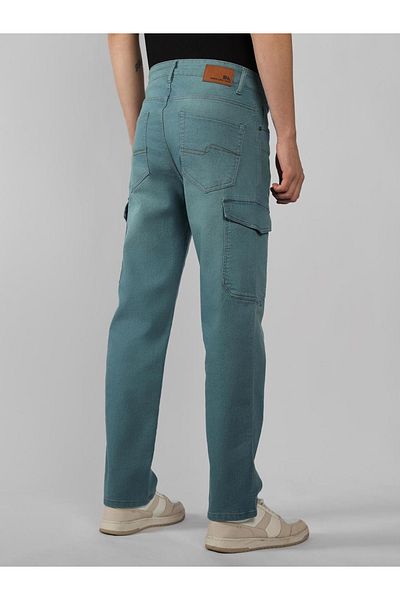 Dennis Lingo By Styli Relaxed Fit Blue Cargo Jeans