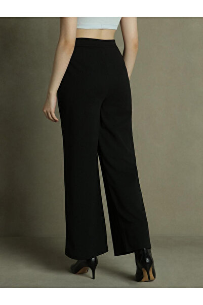 Dennis Lingo By Styli Solid Flared Trousers