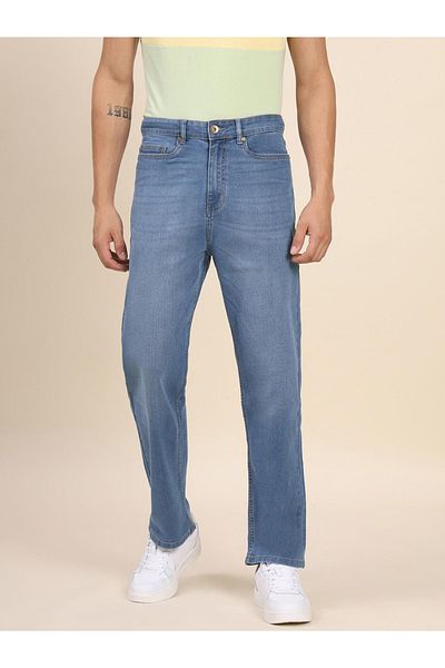 Dennis Lingo By Styli Light Wash Straight Fit Jeans