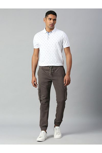 Dennis Lingo By Styli Tapered Fit Cargo Trousers