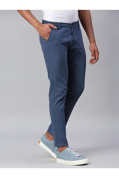 Dennis Lingo By Styli Tapered Fit Cotton Chinos Trousers