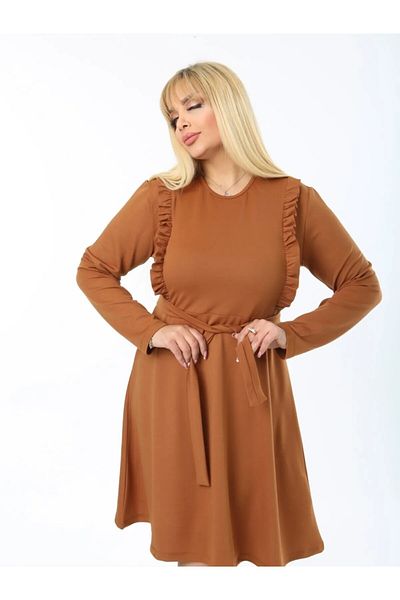 MODA ΦΟΡΕΜΑ ΚΡΕΠ ΜΕΓΑΛΟΥ ΜΕΓΕΘΟΥΣ ΜΕ ΖΩΝΗ ΚΡΕΠ ΜΕ ΛΕΠΤΟΜΕΡΗ ΣΤΡΑΣΜΑ