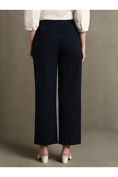 Dennis Lingo By Styli Cotton Mid-Rise Straight Fit Formal Trousers