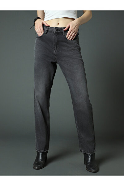 High Star By Styli High Rise Regular Fit Jeans with Pockets