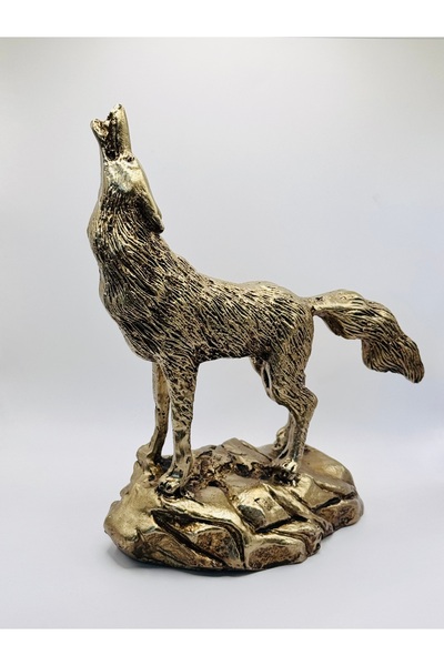 ATÖLYE SAİT Uluyan kurt  heykeli ve biblosu