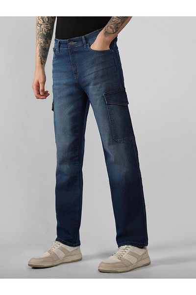 Dennis Lingo By Styli Light Wash Relaxed Fit Denim Jeans