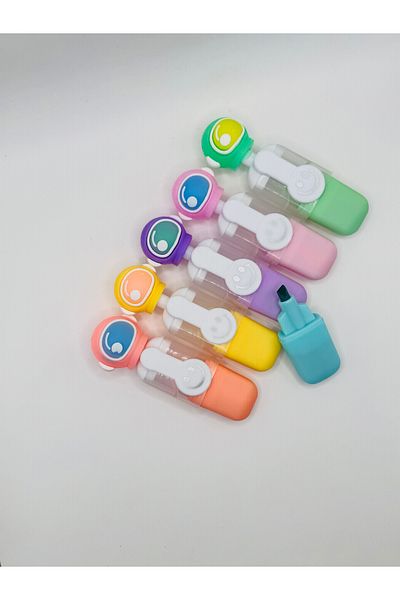 ATÖLYE SAİT Set of 6 Lux Highlighter Visual Pens for Painting and Drawing
