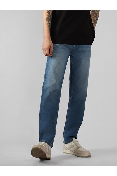 Dennis Lingo By Styli Mid Wash Relaxed Fit Jeans