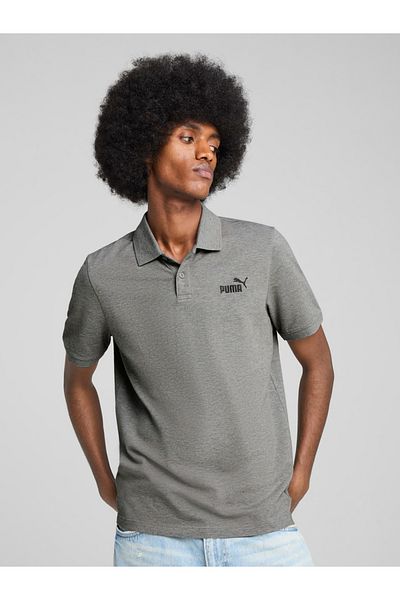 Puma Essential Logo Print Polo Neck T-Shirt