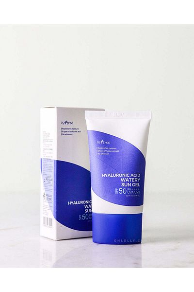 Isntree Long-lasting gel with hyaluronic acid 50 ml - chemical filter, 8 types of sunscreen (SPF50)