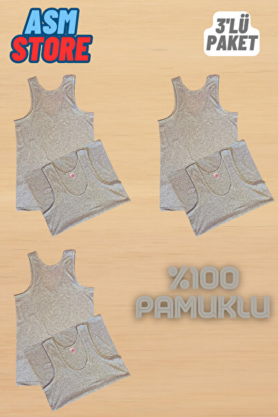 Akpınar 3-Piece Men's Cotton Combed Undershirt - Soft and Breathable