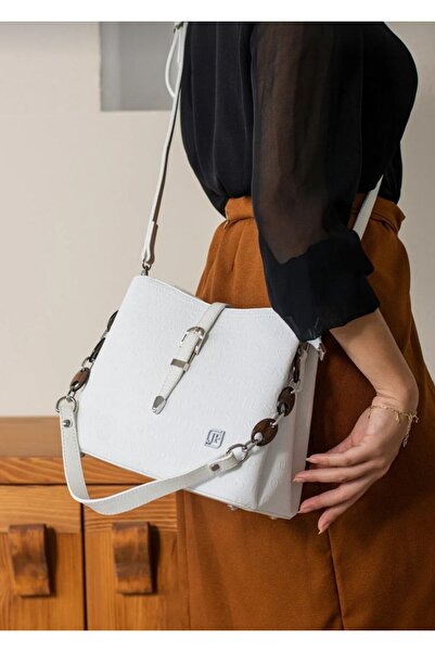 Just Polo JP Women's Embossed Printed 4 Compartment Hand and Shoulder Bag Jus...