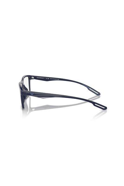 Emporio Armani نظارة شمسية مستطيلة للرجال - Ea 4189u - مقاس العدسة: 55 مم - أزرق لامع
