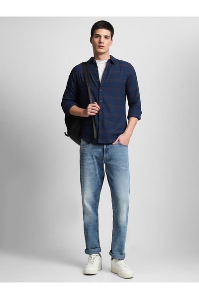 Dennis Lingo By Styli Checked Long Sleeves Casual Shirt