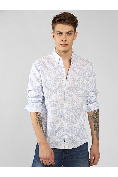 Dennis Lingo By Styli Floral Printed Cotton Casual Shirt