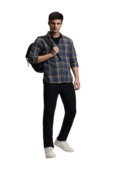 Dennis Lingo By Styli Checked Slim Fit Cotton Casual Shirt