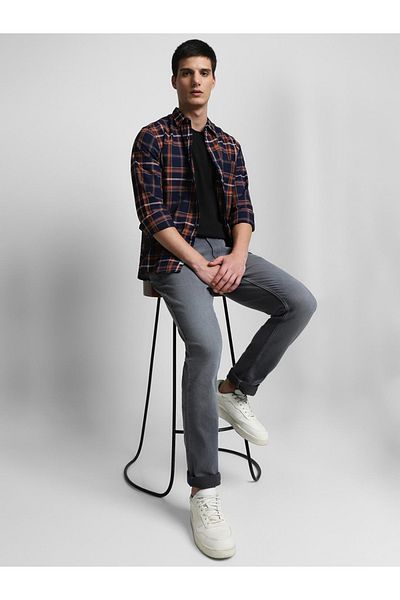 Dennis Lingo By Styli Checked Long Sleeves Casual Shirt