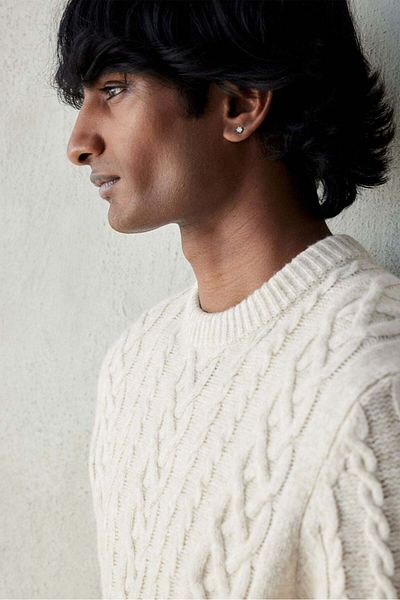H&M Regular Fit Cable-knit jumper