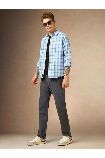 Dennis Lingo By Styli Check Long Sleeves Casual Shirt