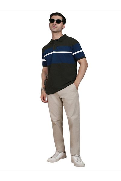 Dennis Lingo By Styli Striped Polo T-Shirt