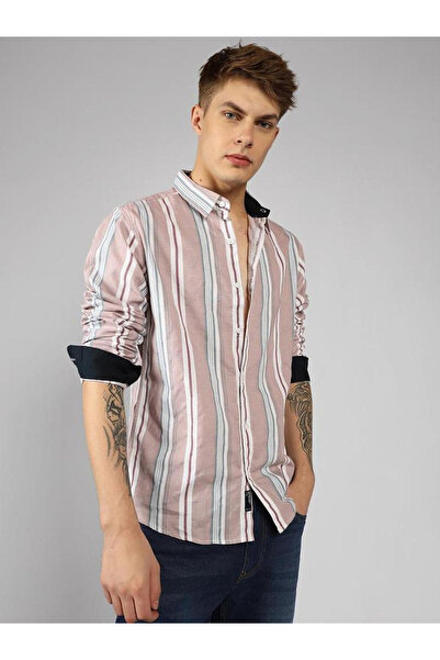 Dennis Lingo By Styli Striped Button Down Collar Casual Shirt