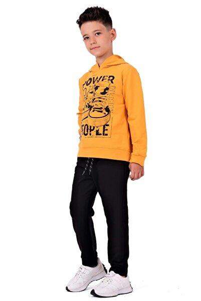 Minikadam Apricot MNK0616 - Παιδική φόρμα με κουκούλα Power Print