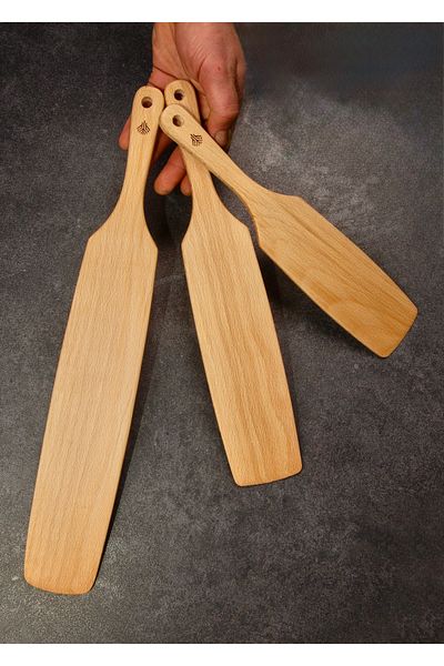 Handcraft Handmade 3 Piece Dough Turner & Pizza Turner Spatula Set Dough Turner