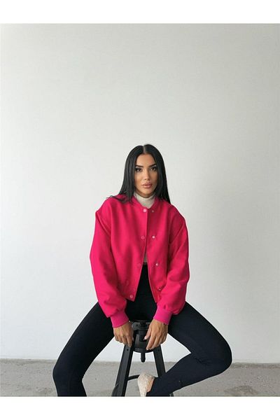 Simala Fuchsia Cyrus Bomber Coat