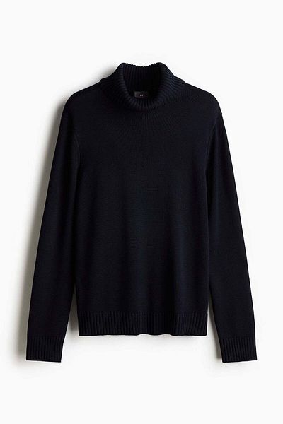 H&M Cotton-blend turtleneck jumper