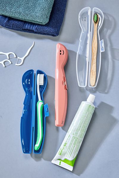 Pazarika 3 Travel Type Toothbrush Containers, Hygienic Storage Box