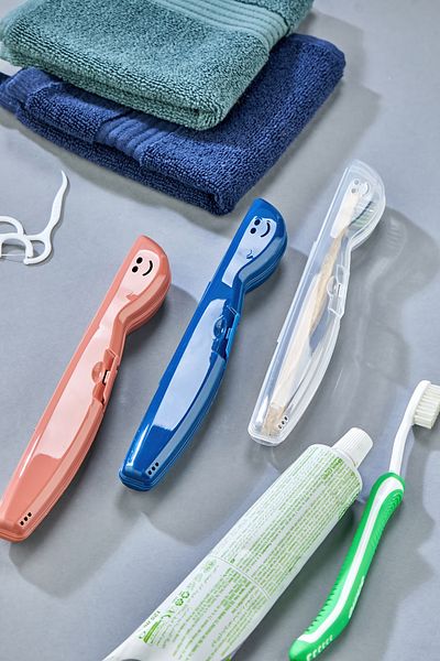 Pazarika 3 Travel Type Toothbrush Containers, Hygienic Storage Box