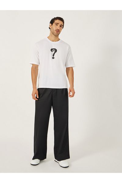 Styli Question Mark Graphic Print Oversized T-Shirt
