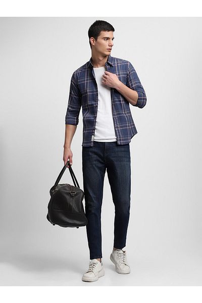 Dennis Lingo By Styli Checked Long Sleeves Casual Shirt