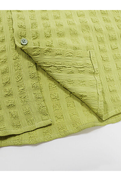 Take Two By Styli Texture Button Up Short Sleeve Shirt