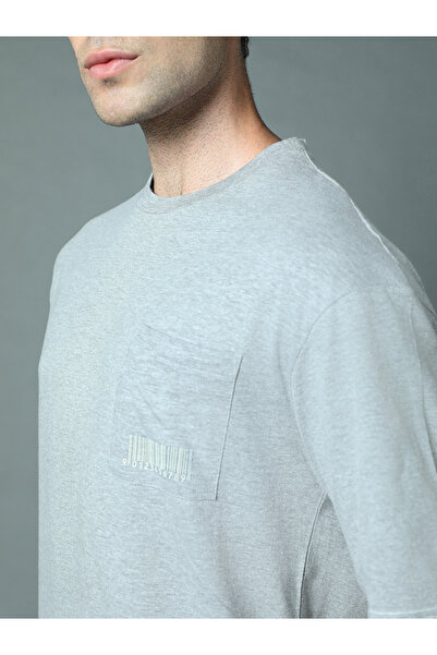 High Star By Styli Plain Pocket Detail Relaxed Fit T-Shirt