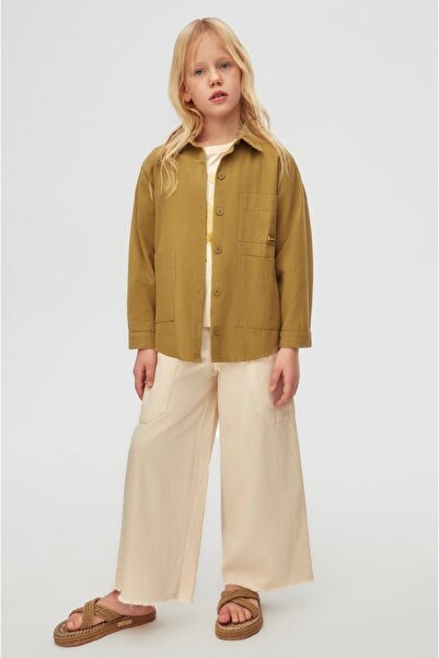 nk kids Djevojačka košulja sa mekom teksturom, pantalone i fleksibilna majica...