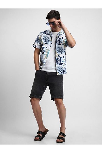 Dennis Lingo By Styli AOP Button-Down Casual Shirt