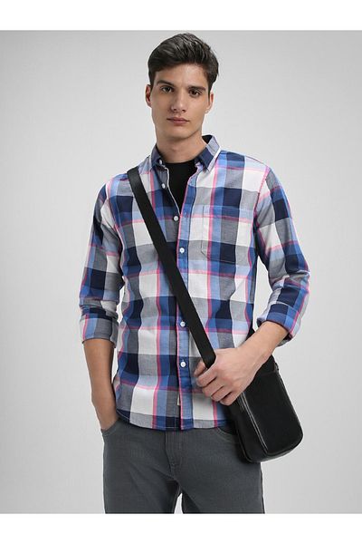 Dennis Lingo By Styli Checked Long Sleeves Casual Shirt