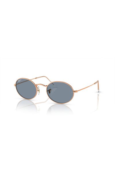 Ray-Ban Ray Ban Unisex Oval Oval Sunglasses- Rb 3547 - Lense Size:54mm - Rose Gold