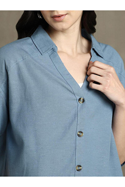 Dennis Lingo By Styli Plain Oversized Shirt