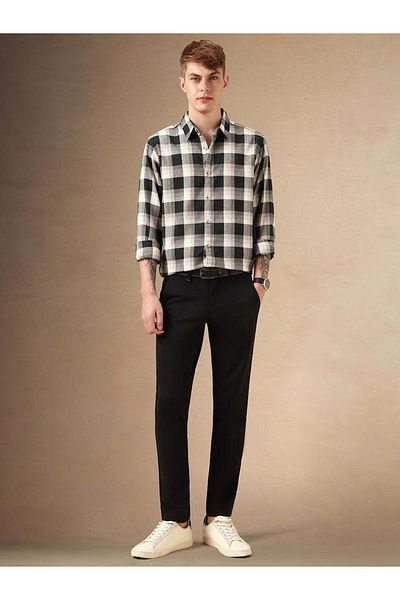 Dennis Lingo By Styli Checked Buffalo Checks Relaxed Fit Cotton Casual Shirt