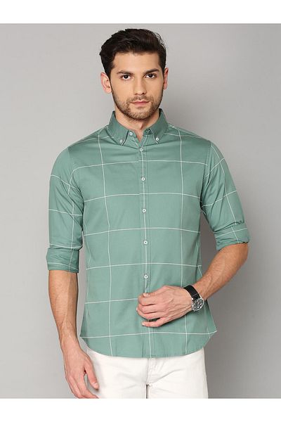 Dennis Lingo By Styli Checked Button-Down Casual Shirt