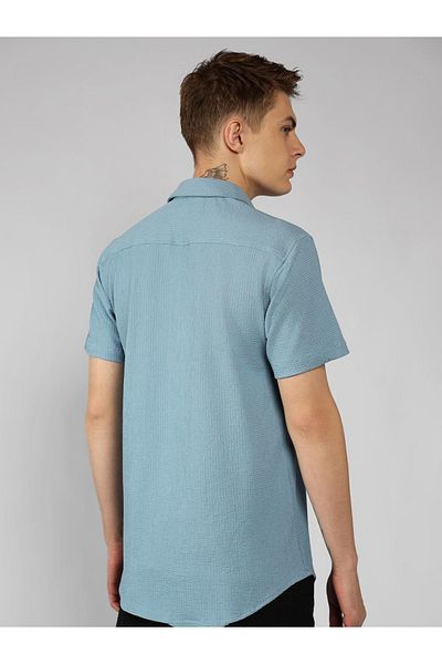 Dennis Lingo By Styli Button-Down Collar Plain Casual Shirt
