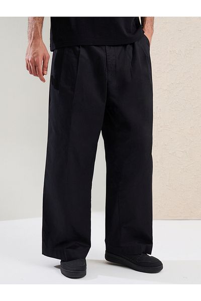 Styli Mid Rise Oversized Pleated Trousers