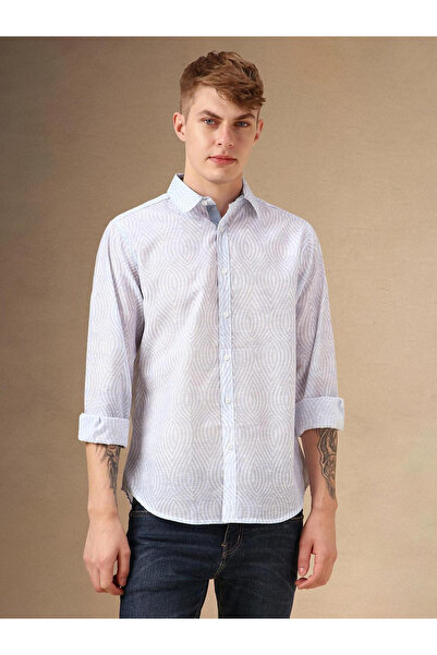 Dennis Lingo By Styli Abstract Print Casual Shirt for Men